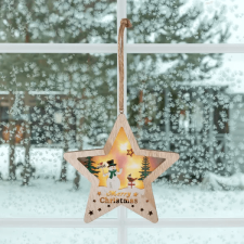  Karácsonyi csillag, fa ablak-, ajtódísz, - Hóember minta karácsonyi ablakdekoráció