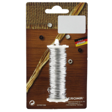  Karácsonyi dekor alumíniumhuzal tekercsen 1 mm 35 g ezüst karácsonyi dekoráció