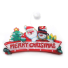 Karácsonyi dekoráció ablakra Flippy, Merry Christmas, LED-ekkel, 24 cm, meleg fehér