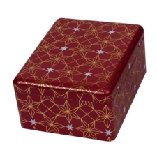  Karácsonyi fémdoboz - 193x152x70mm - Yule red karácsonyi dekoráció