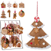  Karácsonyi függő dekor 8 féle 9,5 cm