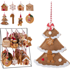  Karácsonyi függő dekor 8 féle 9,5 cm karácsonyi dekoráció