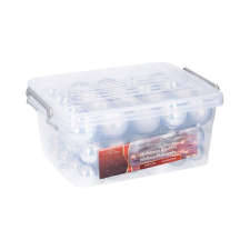  Karácsonyi függődísz gömbök ezüst 70db-os karácsonyfadísz