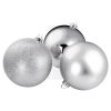  Karácsonyi gömb ezüst - 6 db/csomag