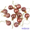  Karácsonyi gömb szett 12 db-os 2,5cm - Rose gold