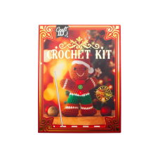  Karácsonyi horgoló szett mézeskalács figura 12x5x17 cm kreatív és készségfejlesztő