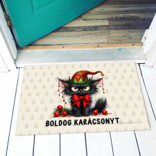 Karácsonyi lábtörlő, Mérges macska lakástextília