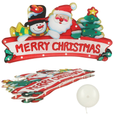 Karácsonyi LED-es függő lámpa Merry Christmas karácsonyi dekoráció