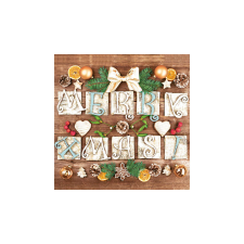  Karácsonyi - Merry Xmas szalvéta - 33 cm X 33 cm, 20 db / csomag papírárú, csomagoló és tárolóeszköz