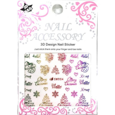  Karácsonyi öntapadó matrica SW004 körömdíszítő