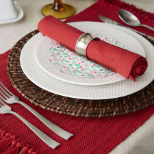  Karácsonyi, papír tányéralátét - 21,5 cm - 15 db / csomag karácsonyi dekoráció