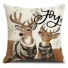  Karácsonyi párnahuzat DEER JOY 45x45 cm, bézs
