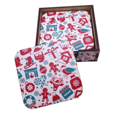  Karácsonyi poháralátét készlet 6+1 darab konyhai eszköz