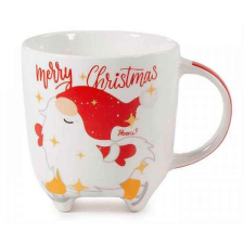  Karácsonyi porcelán bögre lábakkal - manós - 300 ml bögrék, csészék