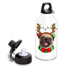 Karácsonyi Pug - Fémkulacs karácsonyi dekoráció