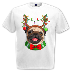  Karácsonyi Pug - Karácsonyi Férfi Póló