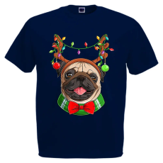  Karácsonyi Pug - Karácsonyi Férfi Póló