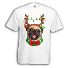  Karácsonyi Pug - Karácsonyi Férfi Póló