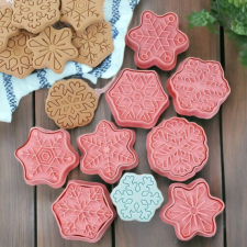  Karácsonyi Sütipecsét - Hópelyhek sütés és főzés