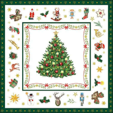 Karácsonyi szalvéta - karácsonyfás - Christmas Evergreen papírárú, csomagoló és tárolóeszköz