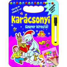  - Karácsonyi szuper kifestő – Töltsd ki és töröld le! gyermek- és ifjúsági könyv