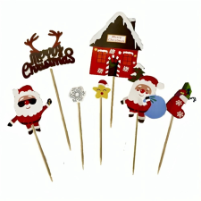  Karácsonyi torta beszúró, torta dekoráció-7 db sütés és főzés