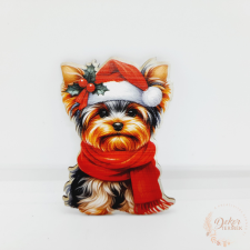  Karácsonyi Yorki kutya dekorációs kellék