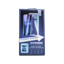  Karc és ütésálló üvegfólia fekete kerettel iPhone 15 Pro 6.1 col Easy Go mobiltelefon kellék