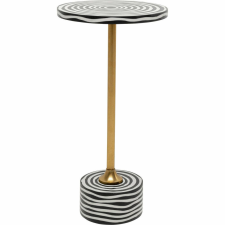 KARE Design Domero Swirl Hipnotikus Mintás Kisasztal Arany bútor