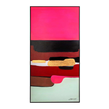 KARE festmény ABSTRAKT ALAKOK PINK 73x143 cm grafika, keretezett kép
