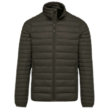 KARIBAN bélelt meleg és ultrakönnyű férfi kabát KA6120, Dark Khaki-S férfi kabát, dzseki