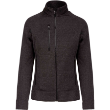 KARIBAN cipzáras Női dzseki KA9107, Dark Grey Melange-XS női dzseki, kabát