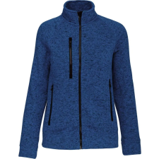 KARIBAN cipzáras Női dzseki KA9107, Light Royal Blue Mélange-S munkaruha