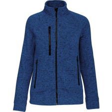 KARIBAN cipzáras Női dzseki KA9107, Light Royal Blue Mélange-XL női dzseki, kabát