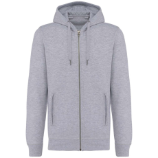 KARIBAN cipzáros kapucnis vastag pulóver KA4008, Oxford Grey-2XL
