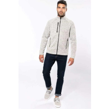 KARIBAN Dzseki Kariban férfi cipzáras férfi (100%poliészter) light grey mélange, 4XL munkaruha