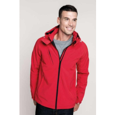 KARIBAN Dzseki Kariban férfi kapucnis softshell férfi (94%poliészter) marl grey, 4XL munkaruha