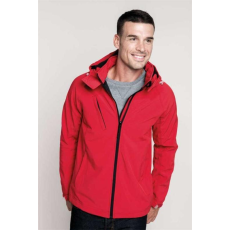 KARIBAN Dzseki Kariban férfi kapucnis softshell férfi (94%poliészter) red, S