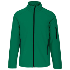 KARIBAN Férfi 3 rétegű softshell dzseki, Kariban KA401, Kelly Green-XL férfi kabát, dzseki