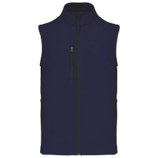 KARIBAN Férfi 3 rétegű softshell mellény, Kariban KA403, Navy-S férfi mellény