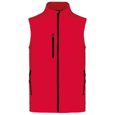 KARIBAN Férfi 3 rétegű softshell mellény, Kariban KA403, Red-M