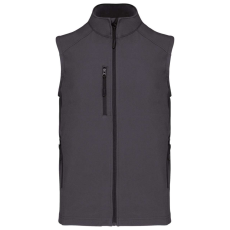 KARIBAN Férfi 3 rétegű softshell mellény, Kariban KA403, Titanium-3XL