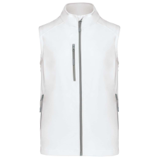 KARIBAN Férfi 3 rétegű softshell mellény, Kariban KA403, White-4XL férfi mellény