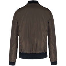 KARIBAN Férfi bélelt dzseki, ujján zsebbel, Kariban KA6122, Deep Khaki-XL