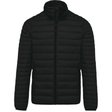 KARIBAN Férfi bélelt meleg és ultrakönnyű kabát , Kariban KA6120, Black-XL férfi kabát, dzseki