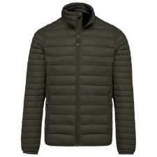 KARIBAN Férfi bélelt meleg és ultrakönnyű kabát , Kariban KA6120, Dark Khaki-4XL munkaruha