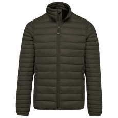 KARIBAN Férfi bélelt meleg és ultrakönnyű kabát , Kariban KA6120, Dark Khaki-XL