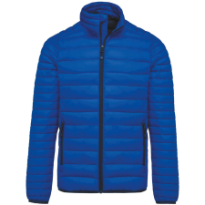 KARIBAN Férfi bélelt meleg és ultrakönnyű kabát , Kariban KA6120, Light Royal Blue-XL férfi kabát, dzseki