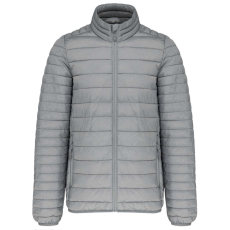 KARIBAN Férfi bélelt meleg és ultrakönnyű kabát , Kariban KA6120, Marl Silver-3XL