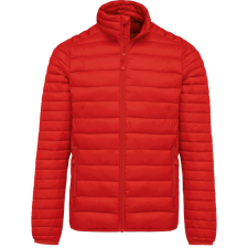 KARIBAN Férfi bélelt meleg és ultrakönnyű kabát , Kariban KA6120, Red-4XL férfi kabát, dzseki